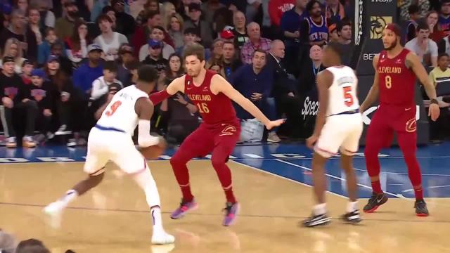 RJ Barrett with a dunk vs the Cleveland Cavaliers