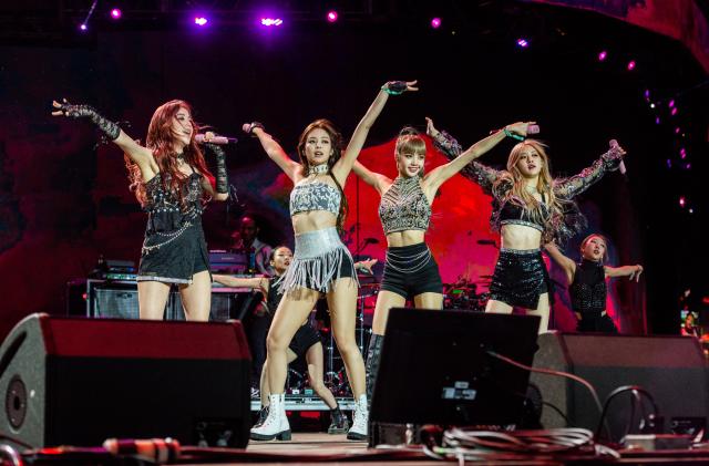 INDIO, CALIFORNIA - APRIL 19: BLACKPINK performs during 2019 Coachella Valley Music And Arts Festival on April 19, 2019 in Indio, California. (Photo by Timothy Norris/Getty Images for Coachella)