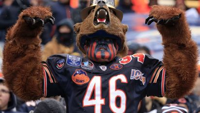 Getty Images - CHICAGO, ILLINOIS - DECEMBER 31: A Chicago Bears fan cheers during a game against the Atlanta Falcons at Soldier Field on December 31, 2023 in Chicago, Illinois. (Photo by Justin Casterline/Getty Images)