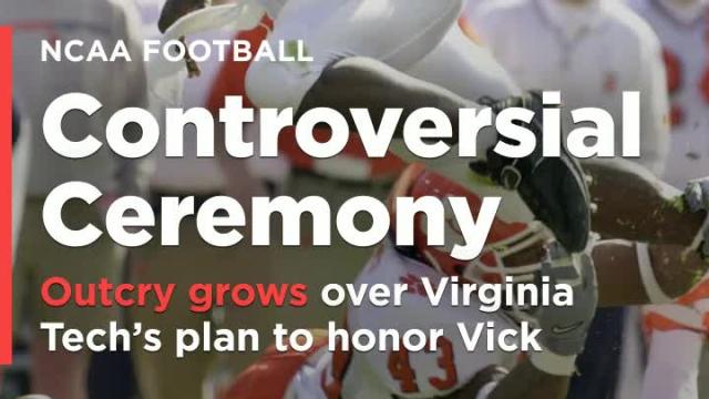 Outcry grows over Virginia Tech's plan to honor Michael Vick
