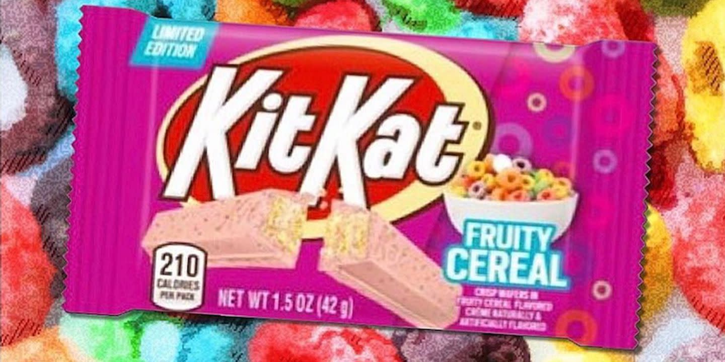 Kit Kat Is Reportedly Releasing A Fruity Cereal Flavor So It S Basically A Breakfast Chocolate Bar