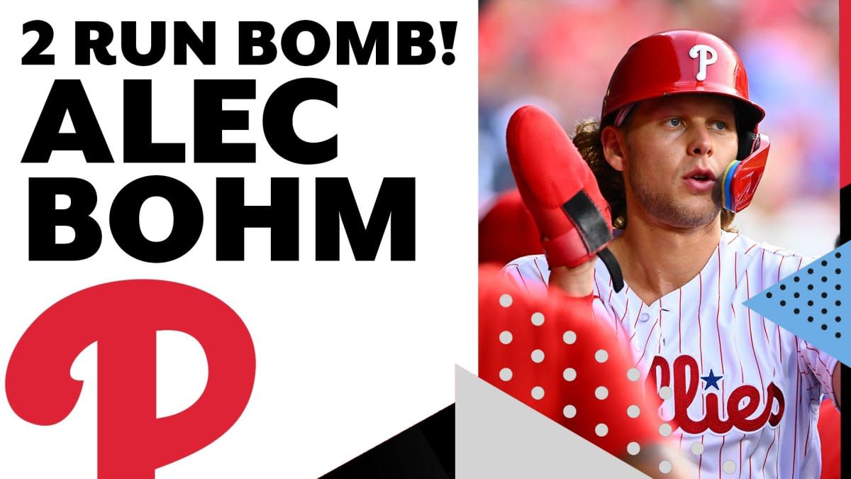  Alec Bohm - Bohm Bomb - Philadelphia Baseball T-Shirt