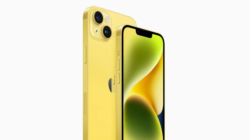 Apple iPhone 14 in yellow