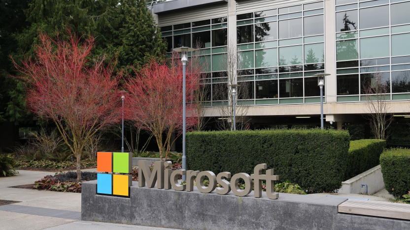 SEATTLE, WASHINGTON - MARCH 19: A Microsoft sign is seen at the company's headquarters on March 19, 2023 in Seattle, Washington. (Photo by I RYU/VCG via Getty Images)