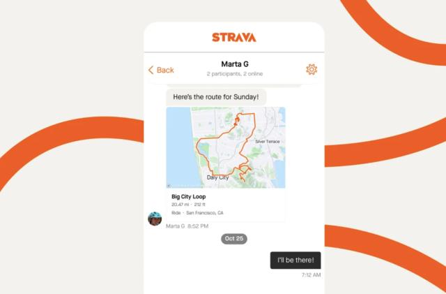 Strava messaging