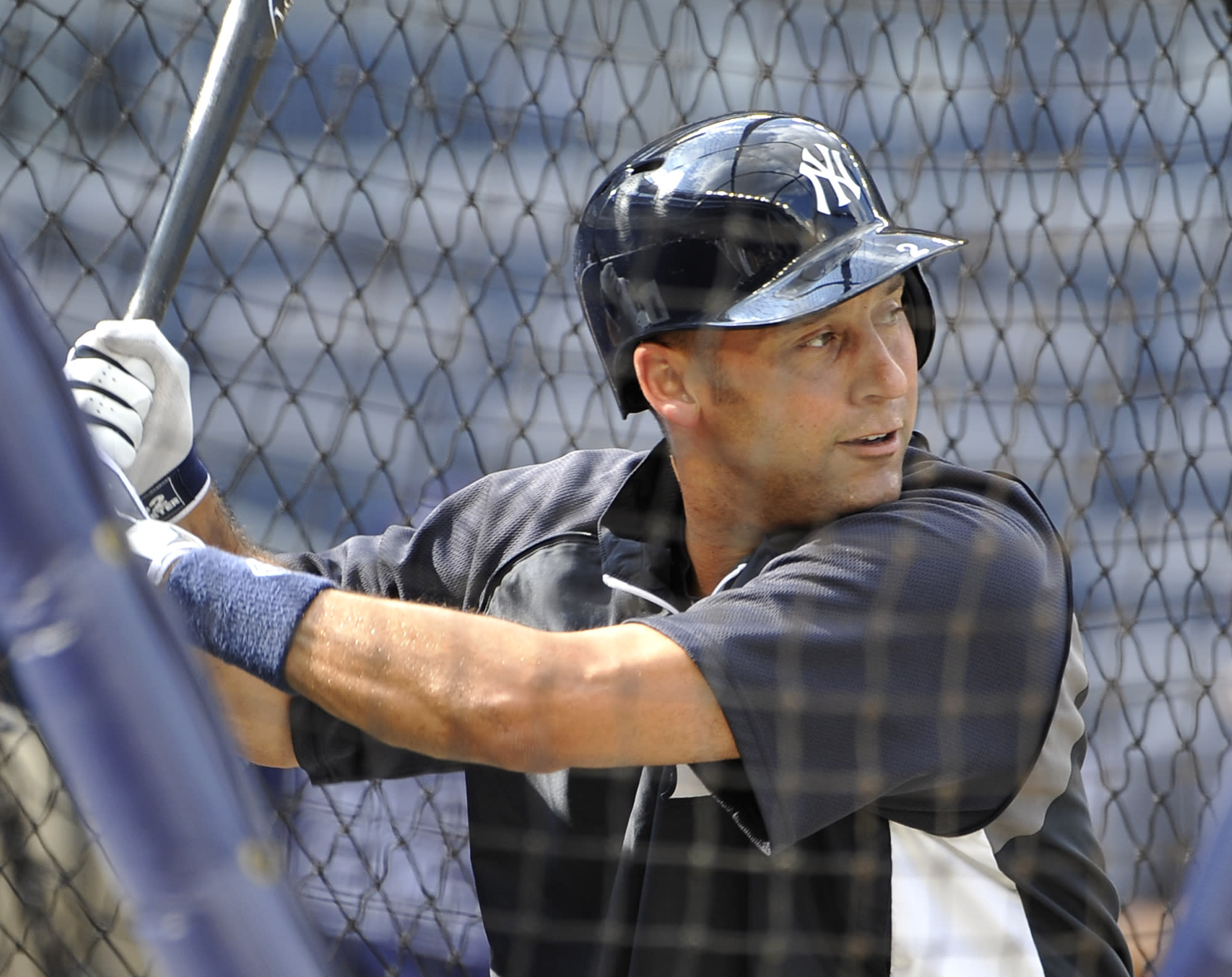  Derek  Jeter is back with Yankees again