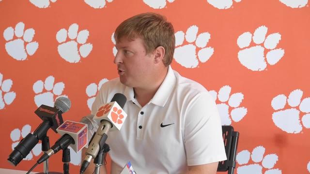 Clemson football defensive coordinator Wes Goodwin and Dabo Swinney on improving defense