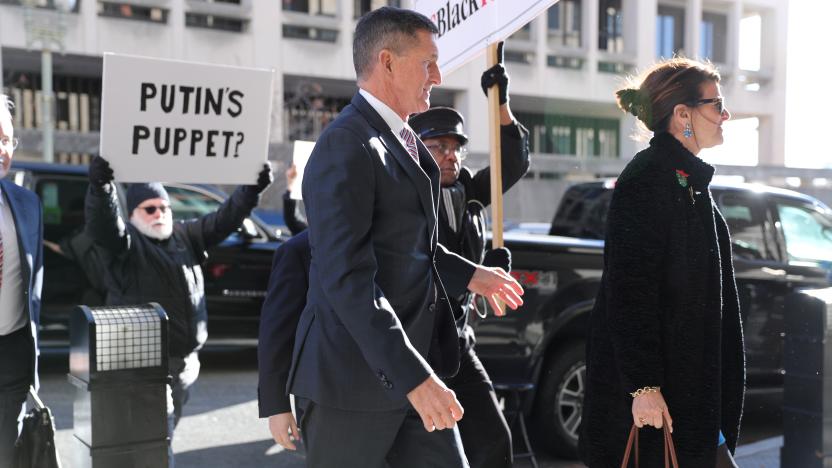 Former national security adviser Michael Flynn arrives for his sentencing hearing at U.S. District Court in Washington, U.S., December 18, 2018. REUTERS/Jonathan Ernst