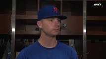 Pete Alonso reacts to his two-run, three-RBI performance in Mets win vs. STL