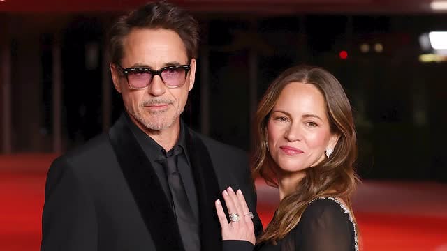 Robert Downey Jr. and Wife Susan Downey Hold Hands at Sr. Screening