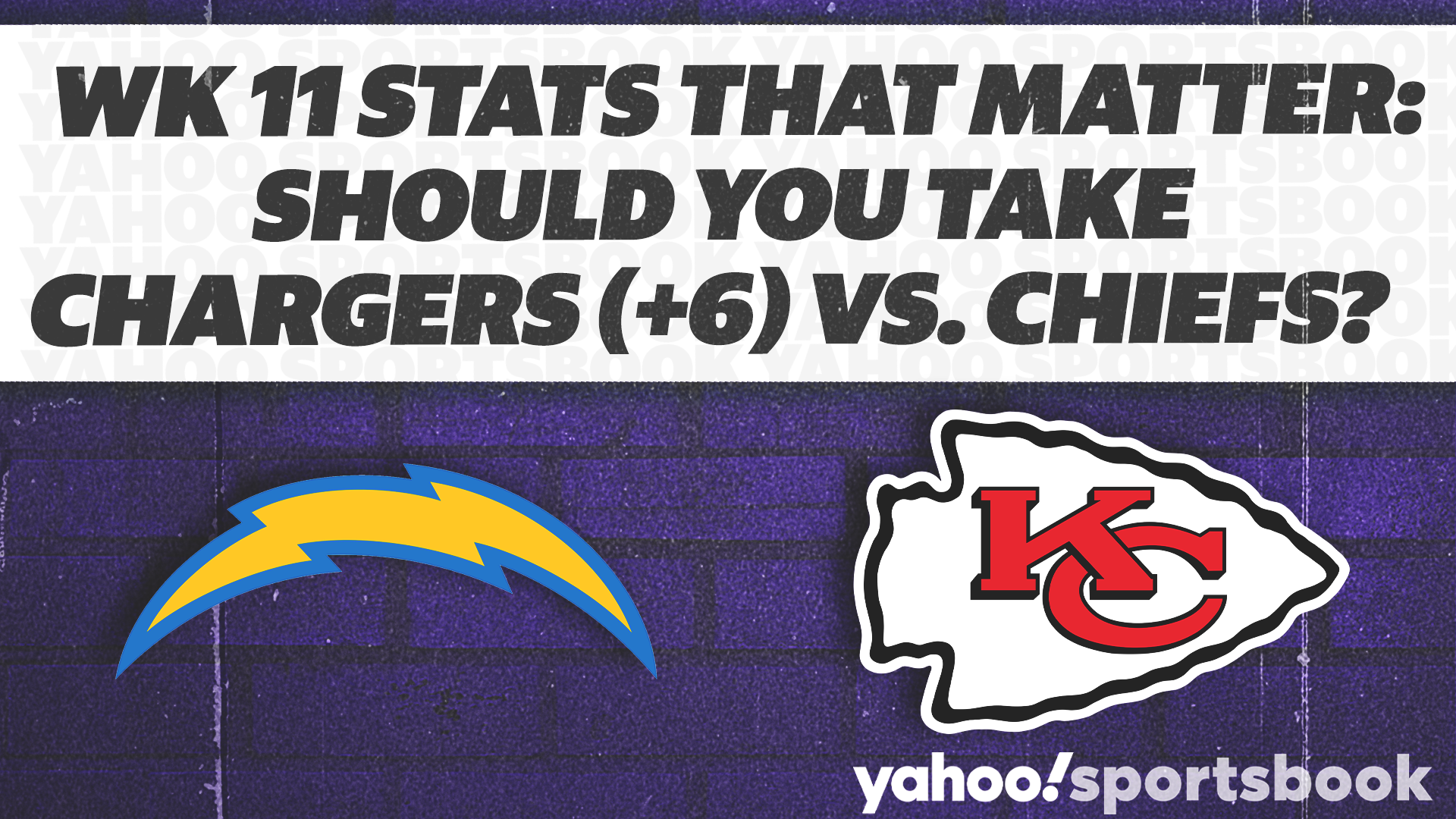 NFL betting: Point spread, over/under for Chargers vs. Chiefs in Week 11