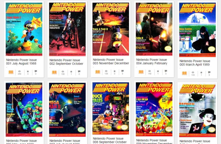 Read first 13 years of 'Nintendo Power' on Archive.org |