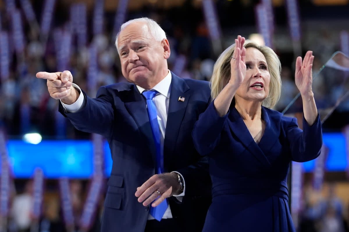 Tim Walz says 'we'll turn the page on Trump' as he rallies Democrats as Oprah Winfrey makes surprise speech