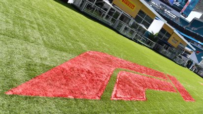 Getty Images - MIAMI, FLORIDA - MAY 05: F1 Logo during Practice ahead of the F1 Grand Prix of Miami at Miami International Autodrome on May 05, 2023 in Miami, Florida. (Photo by Paolo Pedicelli ATPImages/Getty Images)