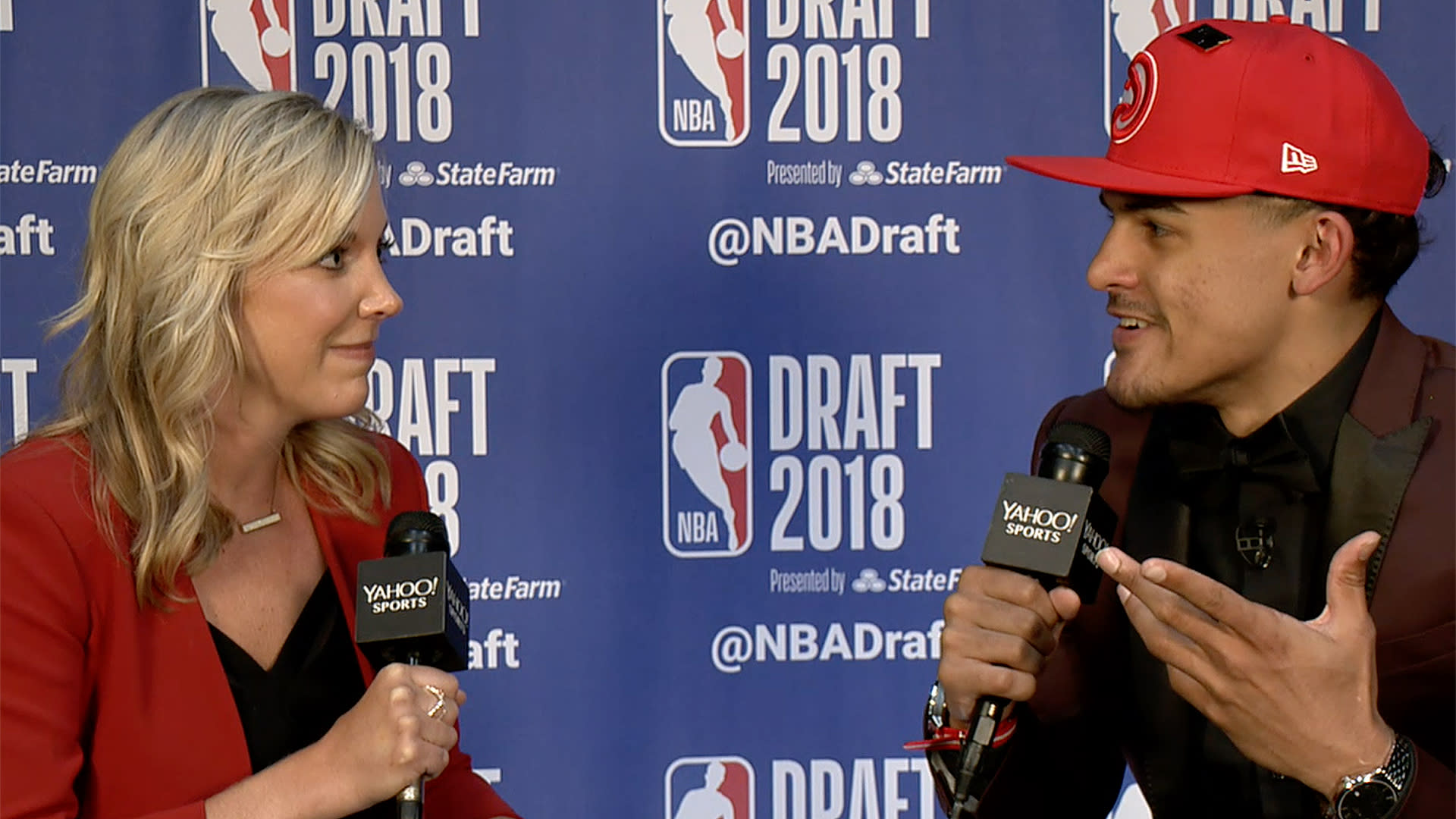 Trae Young channels LeBron James with NBA draft outfit