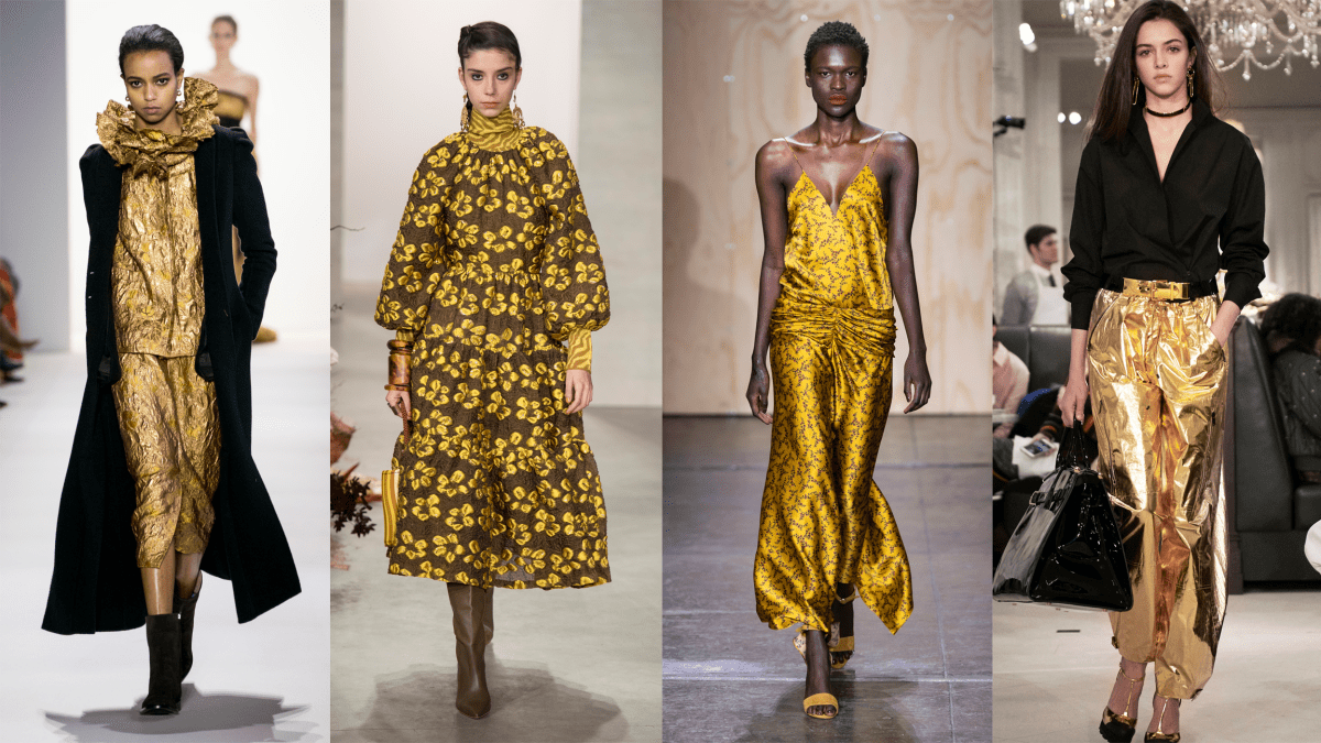 Gold Is Covering the Fall 2019 Runways