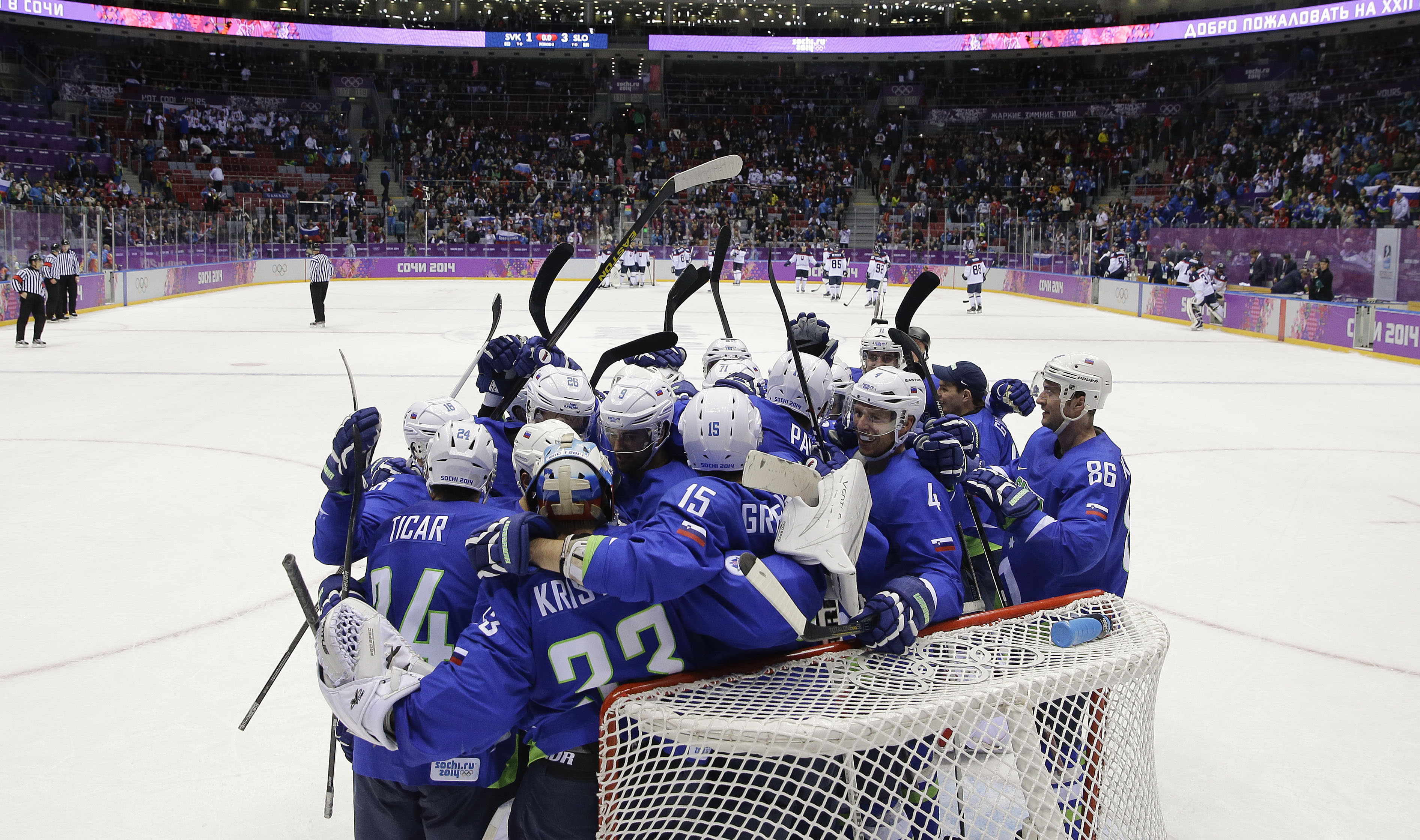 Olympic Men S Hockey Slovenia Stuns Slovakia 3 1