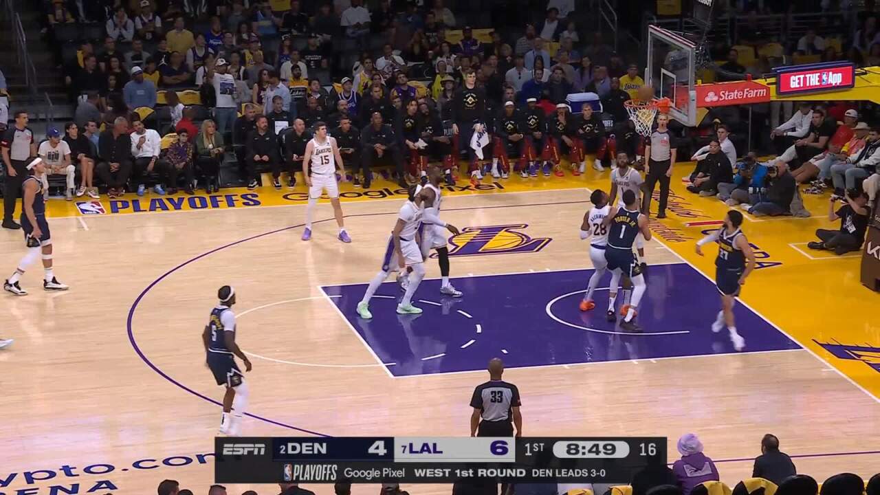 Jamal Murray with a 2 Pt vs. Los Angeles Lakers