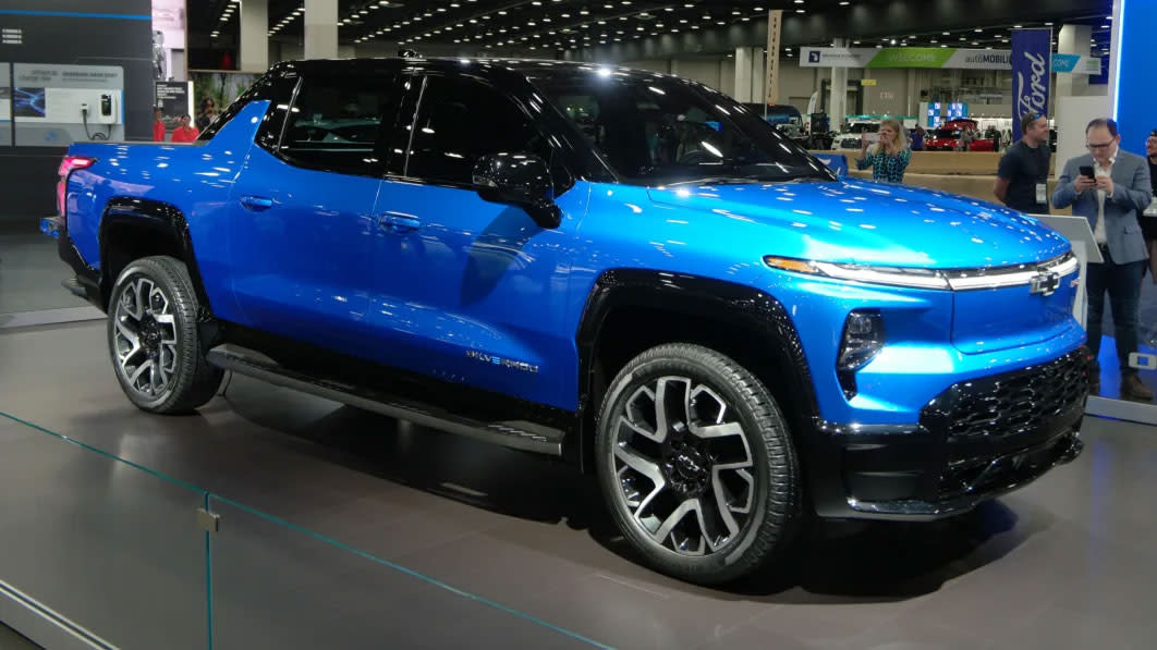 The 2024 Chevrolet Silverado EV outputs 754 hp and 785 lbft. jumped up