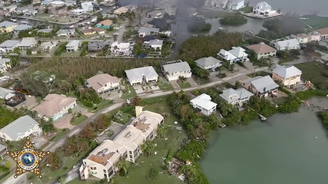 Les inondations de l’ouragan Ian capturées sur une superbe vidéo aérienne