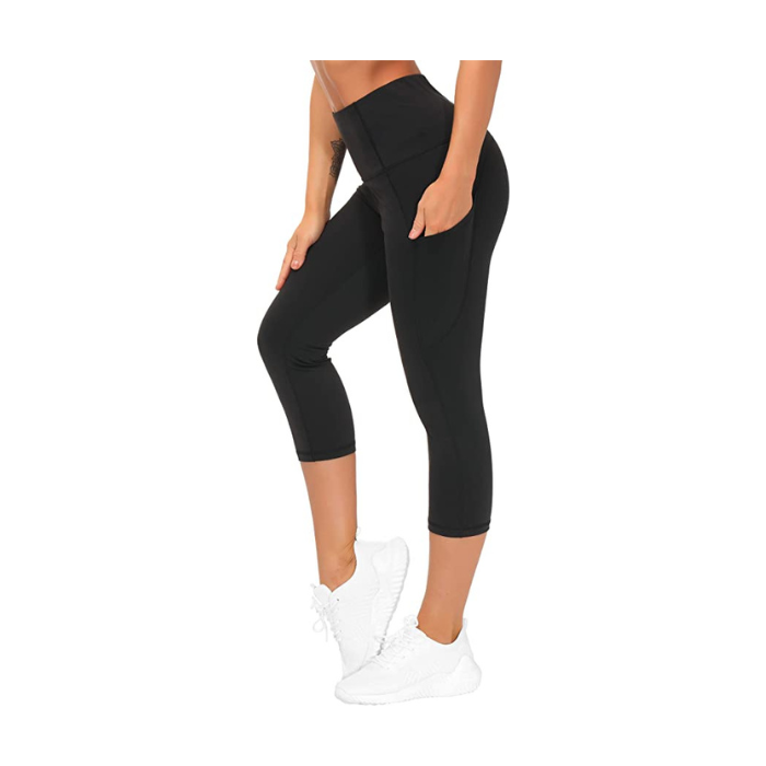 SELONE Compression Leggings for Women Capris With Pockets High