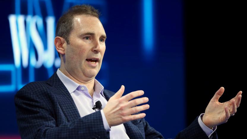 Andy Jassy, CEO Amazon Web Services, speaks at the WSJD Live conference in Laguna Beach, California, U.S., October 25, 2016.     REUTERS/Mike Blake