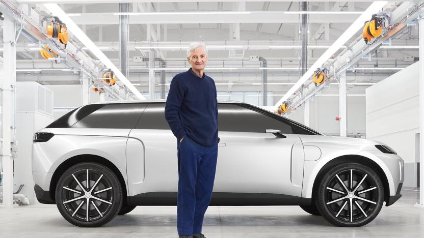 Dyson's seven-seat electric car had a 600-mile range and could go from zero to 62 mph in 4.8 seconds.