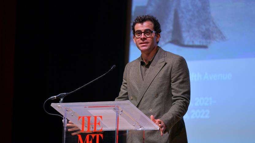 NEW YORK, NEW YORK - SEPTEMBER 13: Adam Mosseri, Head of Instagram speaks at The Costume Institute's "In America: A Lexicon of Fashion" Exhibition Press Preview at the Metropolitan Museum of Art on September 13, 2021 in New York City. (Photo by Roy Rochlin/Getty Images)