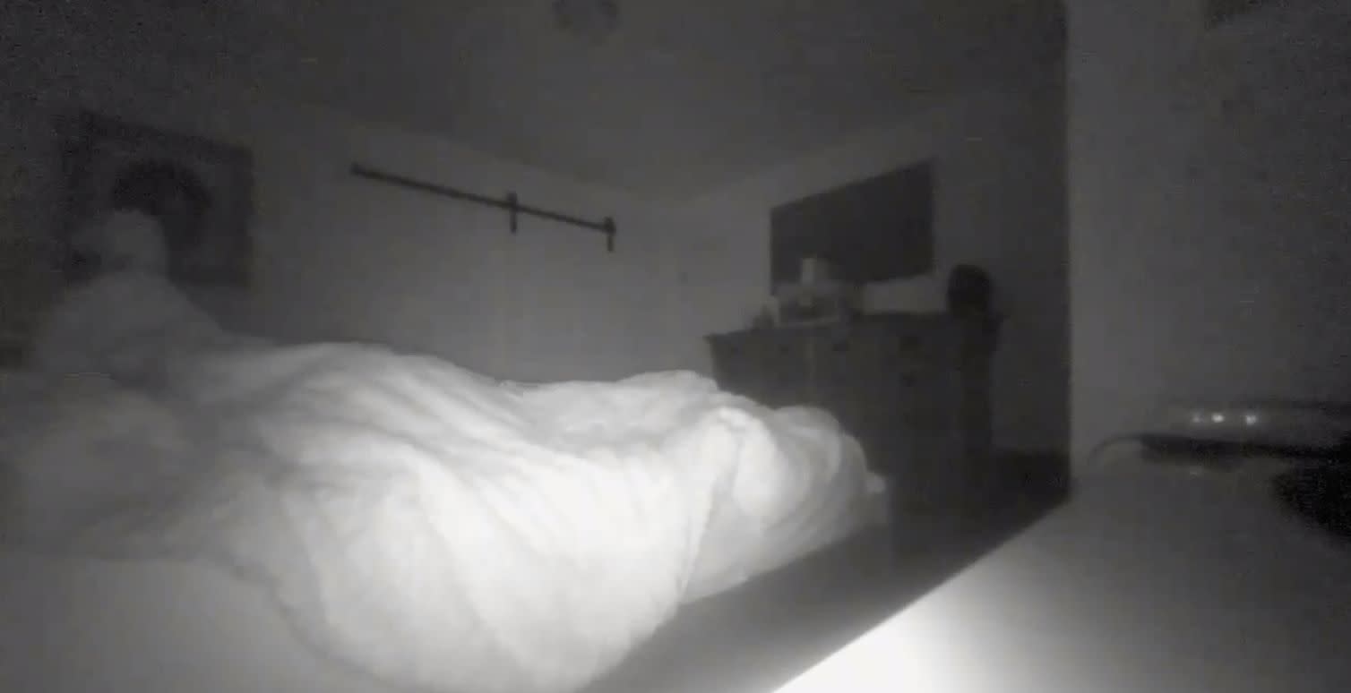 Ghost Filmed Messing Up Mans Sheets