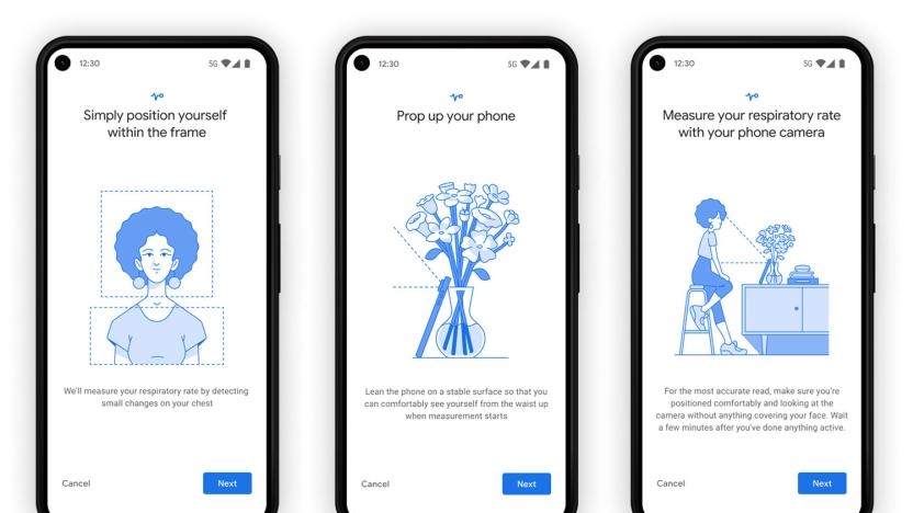 Google Health phone camera respiratory rate measurement