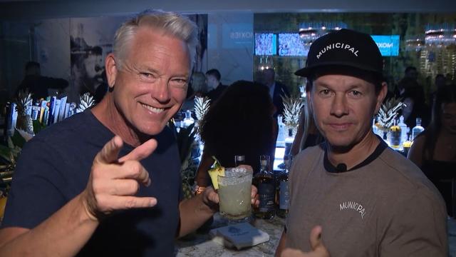 Mark Wahlberg serves tequila in Delray Beach to aid Maui victims