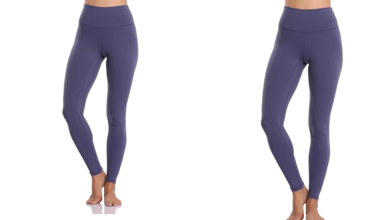 Colorfulkoala Women's Buttery Soft High Waisted Yoga Pants 7/8 Length  Leggings (XS, Midnight Navy)