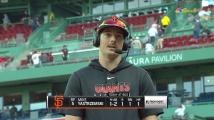 Giants' Yaz more relaxed in second visit to Fenway Park