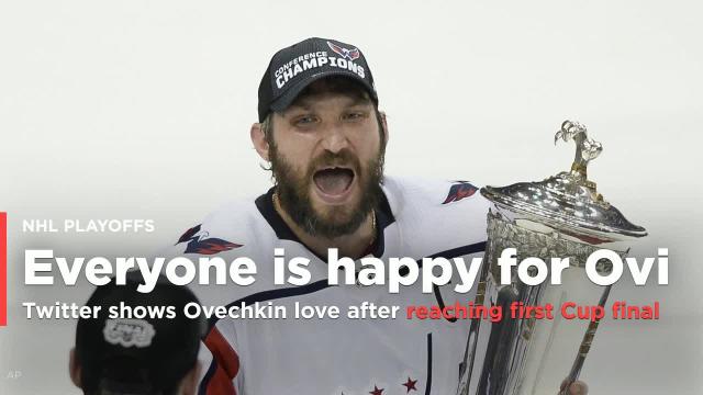 Twitter shows Ovechkin love after reaching his first Cup final