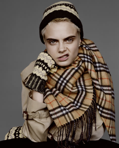 cara delevingne first burberry campaign