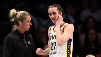IndyStar | The Indianapolis Star - Caitlin Clark left the game at 6:29 mark in the 4th after hurting her ear. Aliyah Boston followed with an ankle injury that sent her to locker