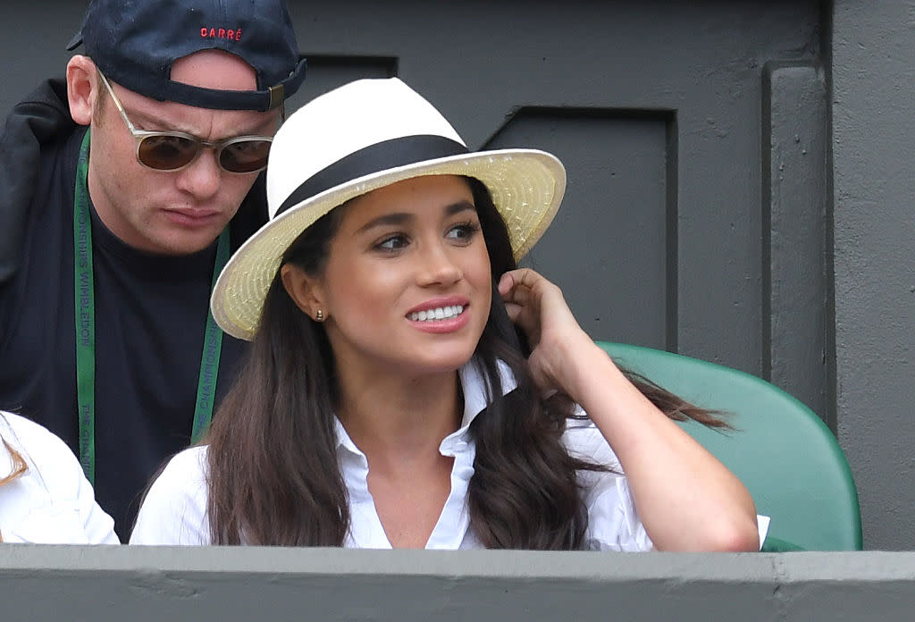 Meghan Markle is radiant in yellow Brandon Maxwell dress