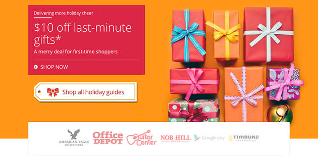 Google Shopping Express starts selling gadgets, continues same-day delivery until December 24th