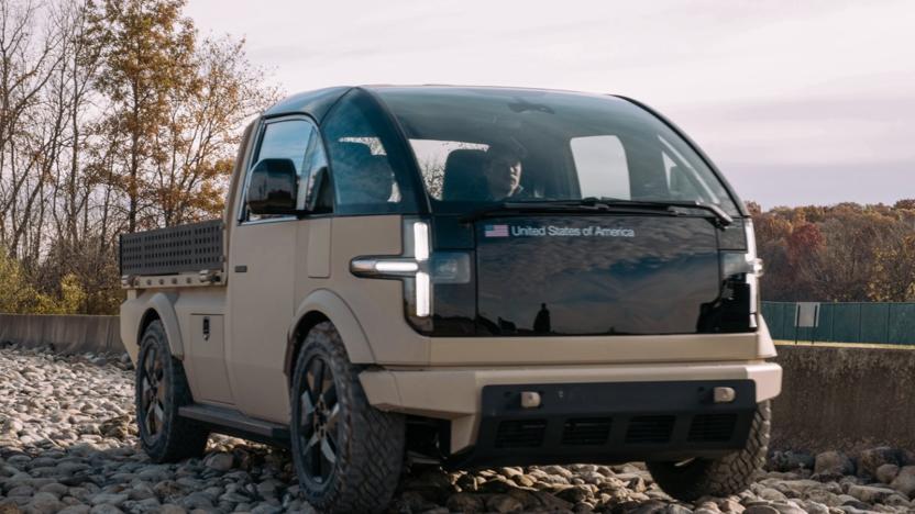 Canoo Light Tactical Vehicle prototype