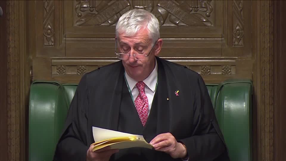 British parliament speaker Queen in our prayers