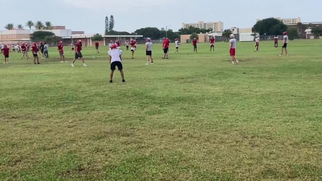 Watch: Satellite High Football Practice on Aug. 17