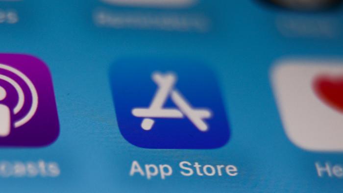 App Store icon displayed on a phone screen is seen in this illustration photo taken in Krakow, Poland on November 22, 2023. (Photo by Jakub Porzycki/NurPhoto via Getty Images)