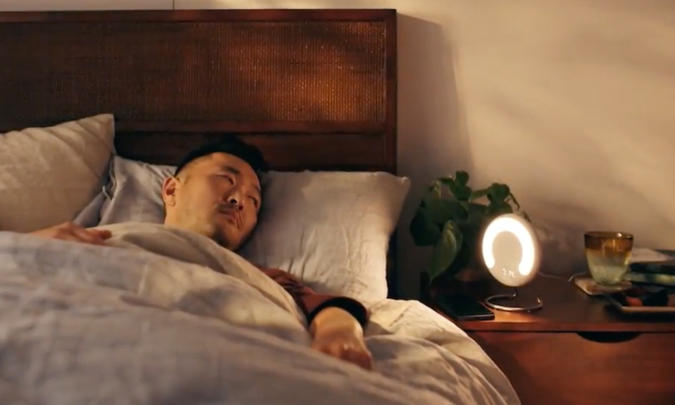 Amazon's Halo Rise is a 0 bedside sleep tracker that works by sensing you breathe