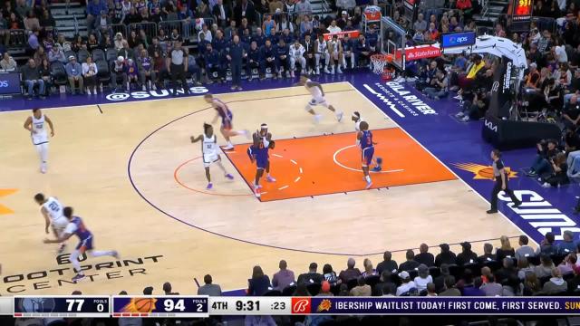 Jock Landale with a dunk vs the Memphis Grizzlies