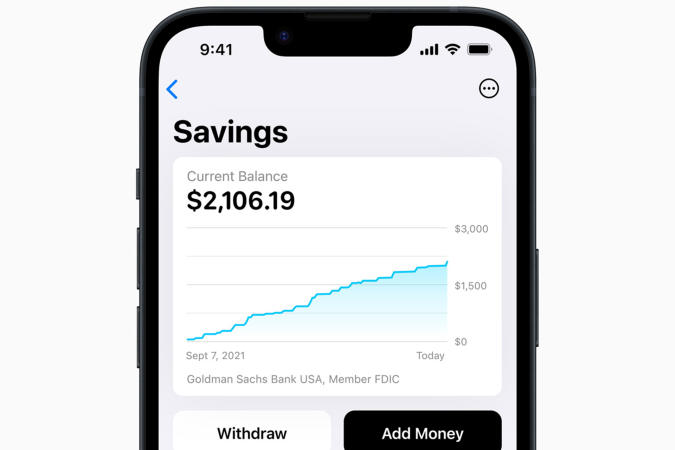 Apple Card customers can quickly join a 'high-yield' financial savings account