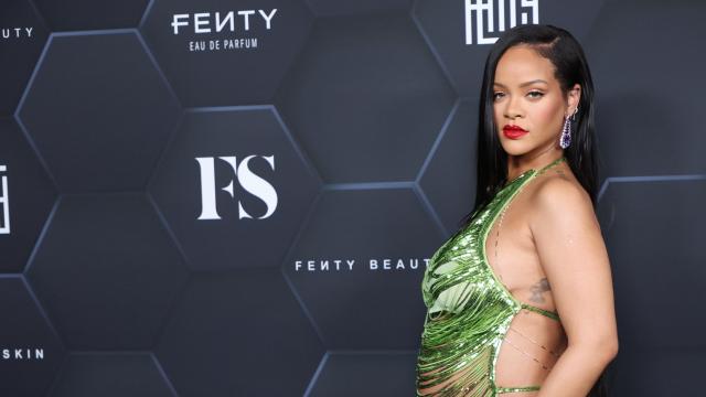 Rihanna Took Date-Night Fashion to a New Level in a Naked Dress Layered  Over the Tiniest Sequin Bikini