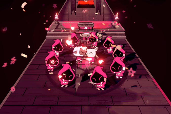 Devolver's demonic reply to 'Animal Crossing' arrives August eleventh