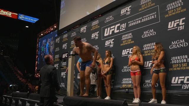 UFC 191 Weigh-In Recap