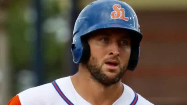Tim Tebow hits home run in second game after being promoted
