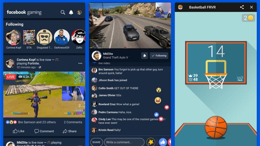 Facebook Gaming app